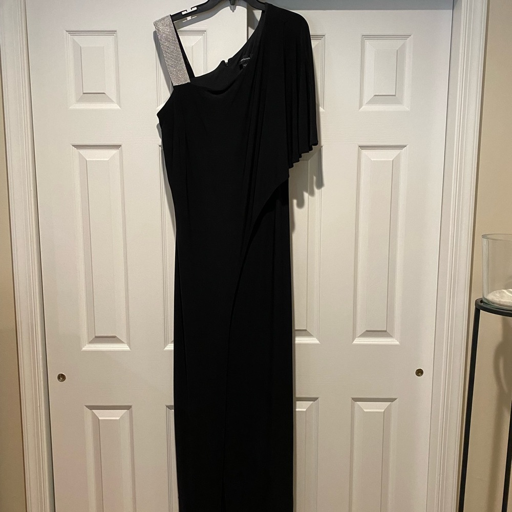 Beautiful gently worn, one-shoulder jeweled gown